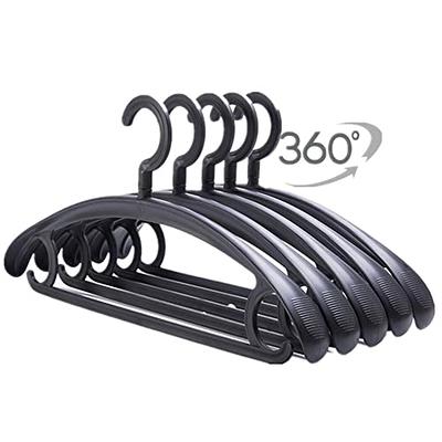 Hanger Central Recycled Heavy Duty Plastic Hangers, Short Polished Metal  Swivel Hooks, 17 inch, 100 Pack - Yahoo Shopping