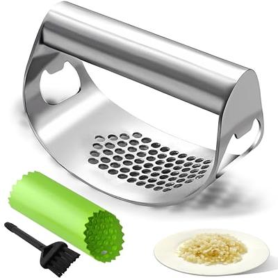 Rolling Garlic Chopper,Garlic Press, Crusher,Mincer,Grinder,Grater,Cutter,  Garlic Wheel,Garlic-Slicer, Kitchen Gadget 