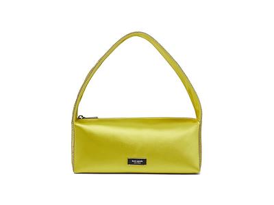 Buy the Kate Spade New York Women's Chartreuse/Brown Crossbody Mini Purse  Bag