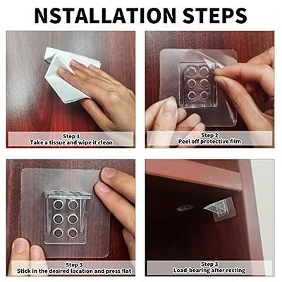 10pcs Self-adhesive Shelf Bracket Without Drilling, Non-slip Cabinet Shelf  Supports For Home Wall Mounts