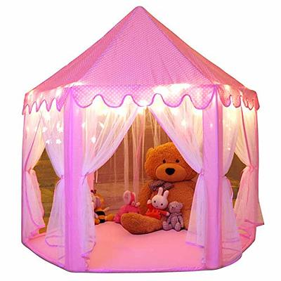 W&O Musical Mermaid Tent with Under-the-Sea Button, Mermaid Gifts for Girls, Magical Kids Play Tent, Mermaid Toys for Girls, PLA