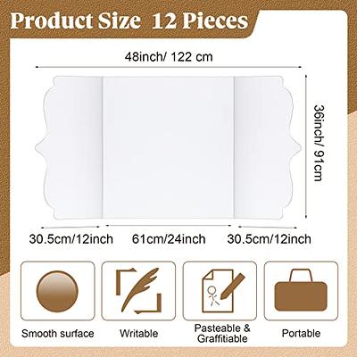 12 Pieces Trifold Display Board Poster Board Fold Presentation Board 48 x  36 White Foldable Paperboard Portable Science Fair Board for School, Fun  Projects and Business Presentations - Yahoo Shopping