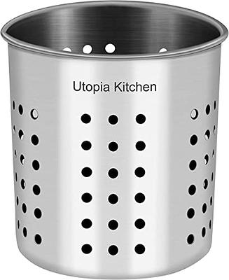 Stainless Steel Cooking Spoon Set - 5 Pieces by Utopia Kitchen