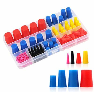 IMXMI 105Pcs High Temp Silicone Rubber Tapered Plug Kit, Masking System Kit  Perfect for Powder Coating, Plating, Media Blasting, Hydro Dipping - Yahoo  Shopping