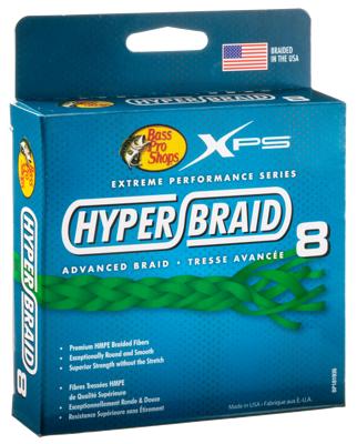 Bass Pro Shops XPS Hyper Braid 8 Fishing Line - Green - 150 Yards