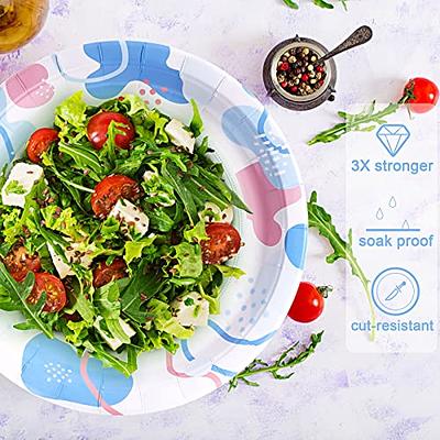 JOLLY CHEF 140 Count Paper Plates 10 inch Soak Proof, Cut Proof, Heavy Duty  Flower Printed Disposable Paper Plates for Everyday Use - Yahoo Shopping
