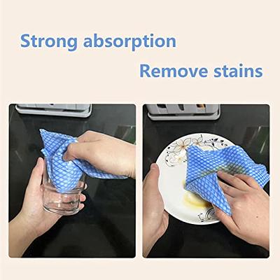 Peachicha Disposable Cleaning Cloth Washing Cloth for Kitchen, Multi-use  Dish Towels, Disposable Dish Cloths, Cleaning Rags,50 Count, Blue