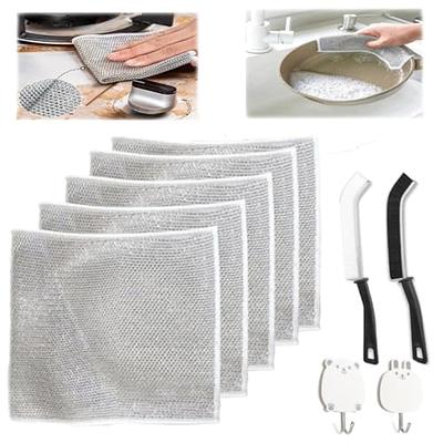 Multifunctional Non-Scratch Wire Dishcloth Wire Dishwashing Rags for Wet  and Y