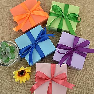 TONIFUL 1 Inch x 125 Yards 5 Colors Satin Ribbon Rolls Mixed Bright Dark  Gorgeous Color Set Fabric Ribbon for Gift Wrapping Embellish Wedding  Birthday Party Decoration Bow Making Floral Craft Sewing dark color