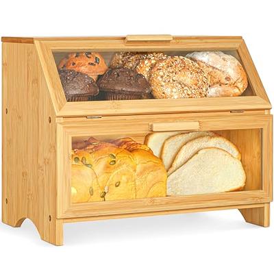loaf bread storage container airtight clear bread container case