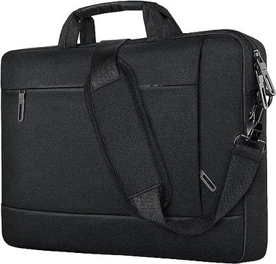 Polare Original Polare 18 Full Grain Leather Briefcase for Men Business Travel Case Messenger Bag Fits 17.3 Laptop Large