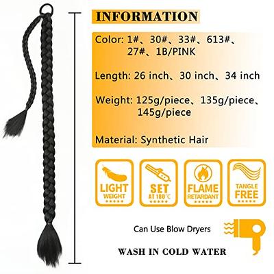 27 Festival Elastic Band Braid Synthetic Hair Ponytail Extension