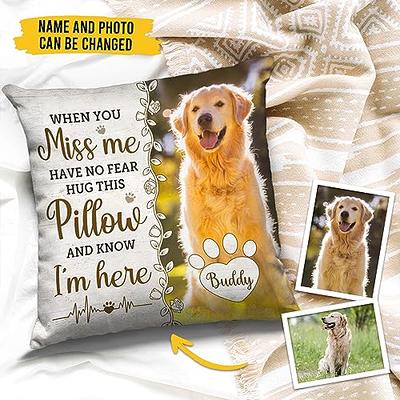 Custom Pet Photo Pillow Memorial Gift Picture Pillow