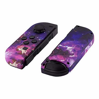 eXtremeRate Clear Atomic Purple Custom Full Set Shell for Nintendo