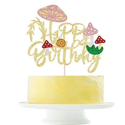 Tian Sweet 33014-HB2g Scripted Happy Birthday Rhinestone Cake Toppers - Gold,  1 - Kroger