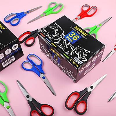 36 Packs Scissors, 8 Multipurpose Scissors, Ultra Sharp Blade Shears,  Comfort-Grip Handles, Sturdy Sharp Scissors for Office Home School Sewing  Fabric Craft Supplies, Right/Left Handed - Yahoo Shopping