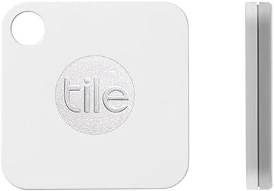 Tile Mate (2022) - 1 Pack - White - Bluetooth Tracker, Keys Finder