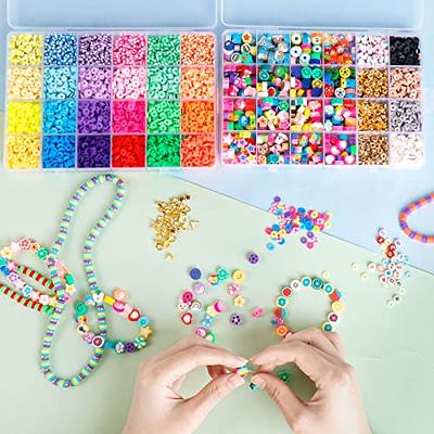 HINZIC 350 Pcs Colored Acrylic Crystal Bracelets Beads 8mm Round Crackle  Beads Charms for Earring Necklace Jewelry Making DIY Art Craft Valentine's