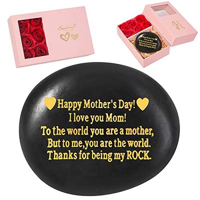 Mothers Day Gifts from Daughter or Son, Happy Mothers Day Gifts, Engraved  Rock Gifts for Mom, Unique Mother's Day Gift Ideas and Best Mom Gift with  Gift Box and Card. - Yahoo