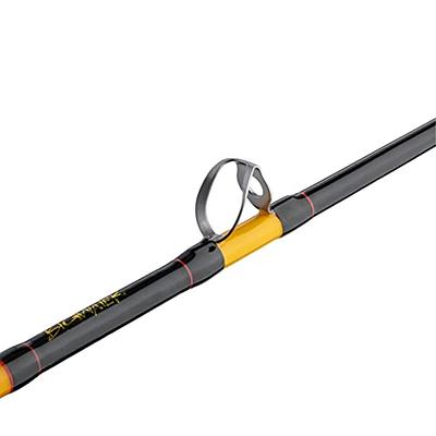 Ugly Stik Bigwater Conventional Fishing Rod, Black/Red/Yellow, 7