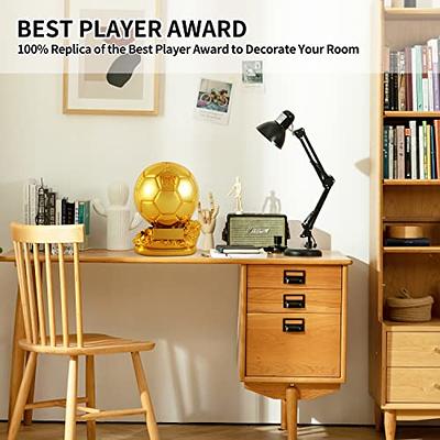  Fubosi Ballon d'Or Trophy World Cup Collectibles, Best Soccer  Trophy,Resin Material Plating Process Coloring, Office Decorations Football  Fans Gifts Birthday Gift,15cm : Home & Kitchen