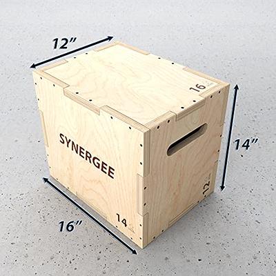 VEVOR 30x20x24 Wood Plyo Box 441LB Capacity Exercise Box Plyometric Jump Box  with Internal Cross Bracing Plyo Box for Crossfit Training Plyometric Boxes  for MMA or Plyometric Agility 