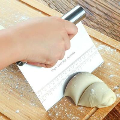 Last Confection Stainless Steel Bench Scraper/Pastry Dough Cutter Chopper  for Bread, Pizza, Pasta and Cookies