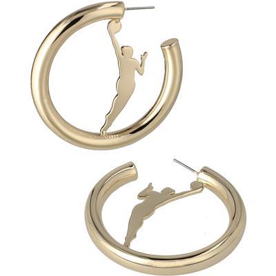 Baublebar Miami Dolphins Enamel Hoop Earrings