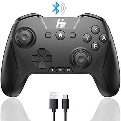 HAPPYDO Wireless Game Controller for Nintendo Switch/Switch Lite/PC/Phone/Ipad,  Rechargeable Remote Bluetooth Gamepad with Joystick with Ergonomic  Non-Slip, Adjustable Turbo and Vibration - Yahoo Shopping