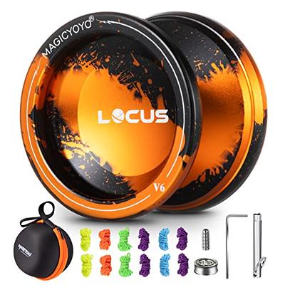 YOYOSTUDIO Yoyo Professional Unresponsive Yo Yo for Kids 8-12, Fingerspin  Yoyo for Adults Kids Beginners, Metal Trick Yoyo, Pro Yo-Yo with 10  Strings