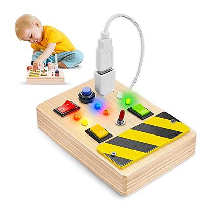 Exorany Busy Board Montessori Toys for 1 2 3 4 Year Old Boys & Girls Gifts,  Sensory Toys for Toddlers 1-3, Autism Educational Travel Toys, Preschool
