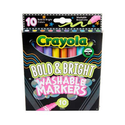 Crayola® Washable Broad Line Bulk Markers, 12 Pack, Black (58-7800