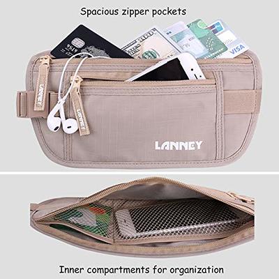 Travel Money Belt Blocking Slim Passport Holder For Women, Hidden