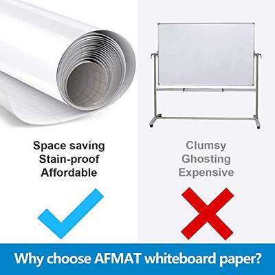 White Board Roll, 4' x3' Whiteboard Post Paper, 48 x 36 Inches Dry Erase Contact - New