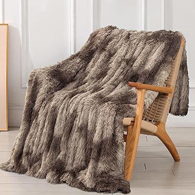 Buy Tuddrom Decorative Extra Soft Faux Fur Throw Blanket 50 x 60