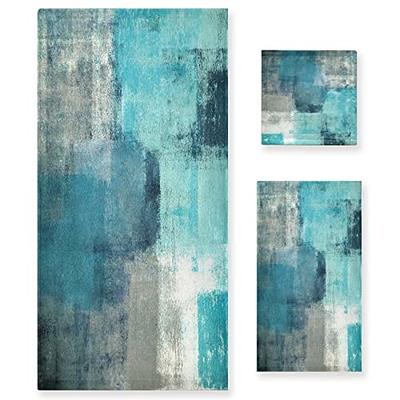 Bath Towels Set For Bathroom,Green Blue Grey Abstract Painting Gray Vintage  Retro,Luxury Set of 3 Towels,1 Bath Towel,1 Hand Towel,1 Washcloth,Soft  Absorbent Quick Dry Towel for Gym Spa Gym Swimming - Yahoo