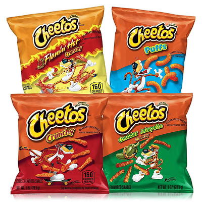  Cheetos Cheese Snacks, Crunchy, Flaming Hot, 3.25 Ounce (Pack  of 28)