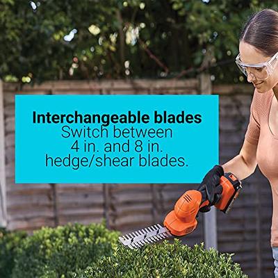 BLACK+DECKER 20V MAX Cordless Battery Powered Hedge Trimmer Kit with (1) 1.5Ah  Battery & Charger LHT218C1 - The Home Depot