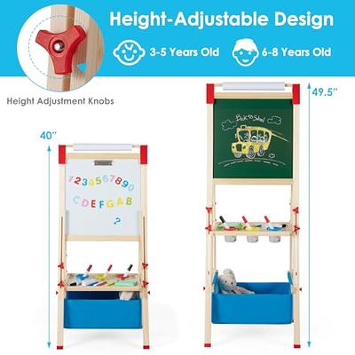 FUNLIO Kids Art Easel, 3 Height Adjustable for Kids Aged 2-8