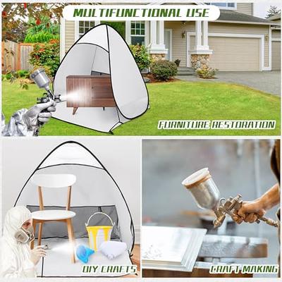 Windyun 102 Pcs Spray Paint Tent Set Includes Paint Tent Spray Tent 100 Pcs  Paint Filter