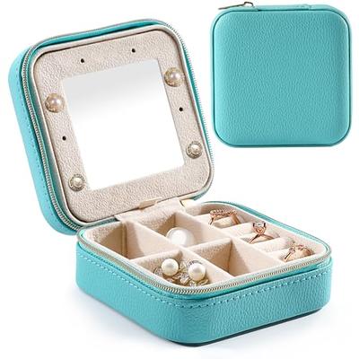 Travel Jewelry Case Small Organizer Box for Girls Women with