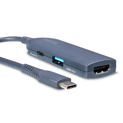 AMLLXEN Adaptateur HDMI OTG pour iPhone, HDMI + Double USB Femelle
