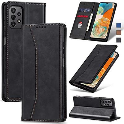 HARDISTON Genuine Premium Leather Samsung Galaxy S22 Ultra Wallet Case - Handmade - Detachable Strong Magnetic Flip Cover with Card Holders and