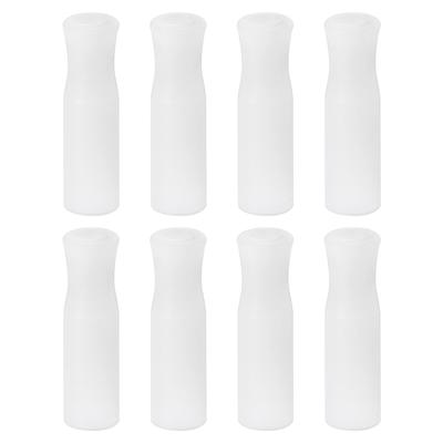 HINZIC 12Pcs Hydraflow Straw Replacement Tip Multi-color Silicone Flex  Elbow Food Grade Rubber Straw Covers for 1/4 IN Wide(6mm Outer Diameter)