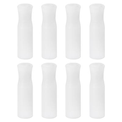 12Pcs Reusable Silicone Straw Tips 5/16Wide(8mm Outer Diameter)  Multi-color Food Grade Rubber Straw Covers Flex Elbow Hydraflow Straw  Replacement Tip