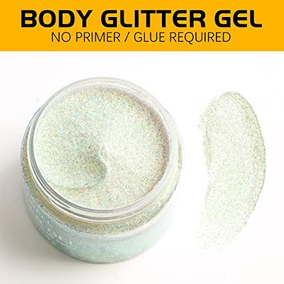 Color Changing Body Glitter, Holographic Glitter Gel for Body