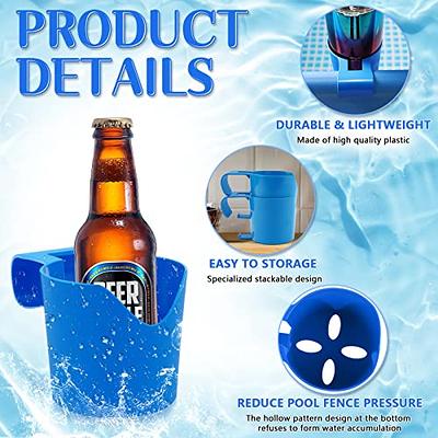 Pack of 2 Drink Holders, Blue Pool Cup Holder Cup Holder for Pool