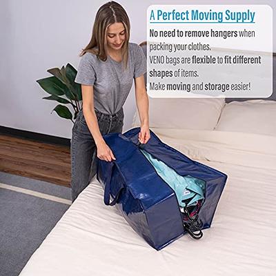 Over-Sized Clear Storage Bag with Strong Handles and Zippers - Veno Bags