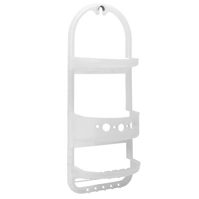 Mainstays Portable Shower Caddy Frosty Plastic