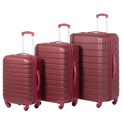 Rockland 3 Pc. Rome Hybrid Luggage Set, Lavender